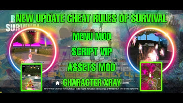 NEW UPDATE RULES OF SURVIVAL|NEW MENU MOD AIMLOCK|NEW SCRIPT VIP|NEW ASSETS MOD|CHARACTER BY MONSTER