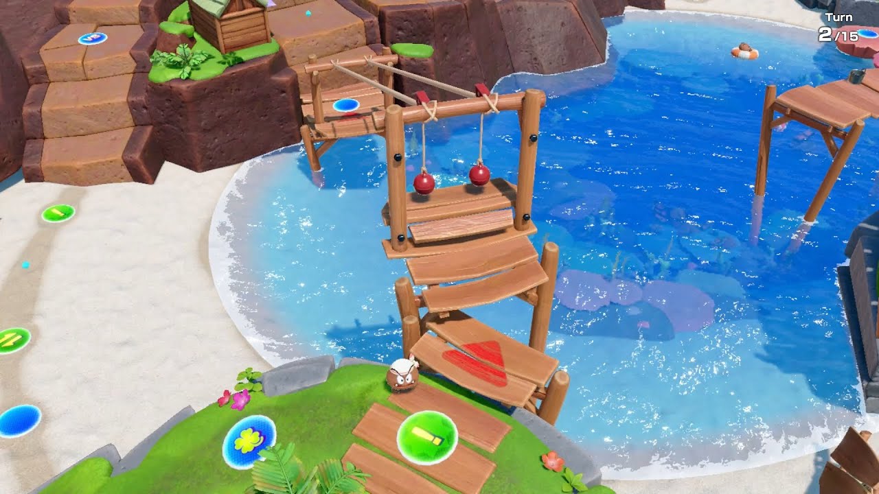 Super Mario Party Jamboree #234 Goomba Lagoon Koopa Troopa vs Goomba vs Monty Mole vs Ninji