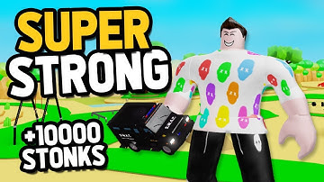 i became SUPER STRONG in Roblox Lifting Simulator