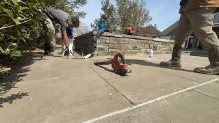 Timelapse: Concrete Pool Deck Lifted with PolyLevel | Rogers, AR