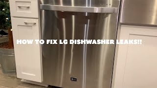 LG Dishwasher leaks and How to fix