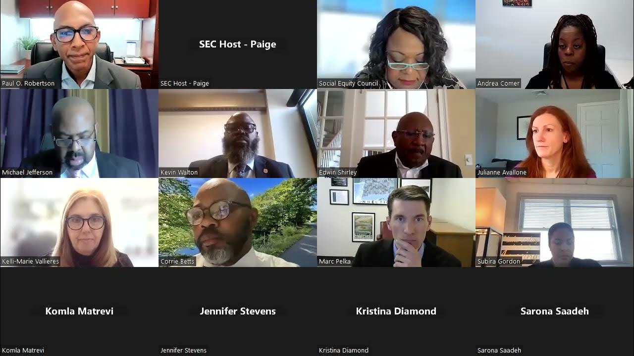 Social Equity Council Meeting 372023 V1 YouTube