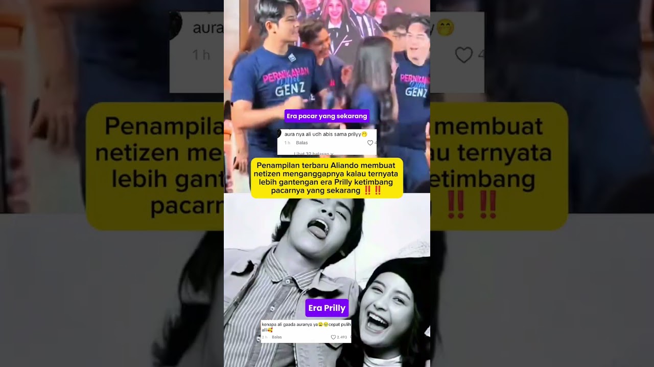 Tanggapan netizen terhadap penampilan Aliando sekarang 