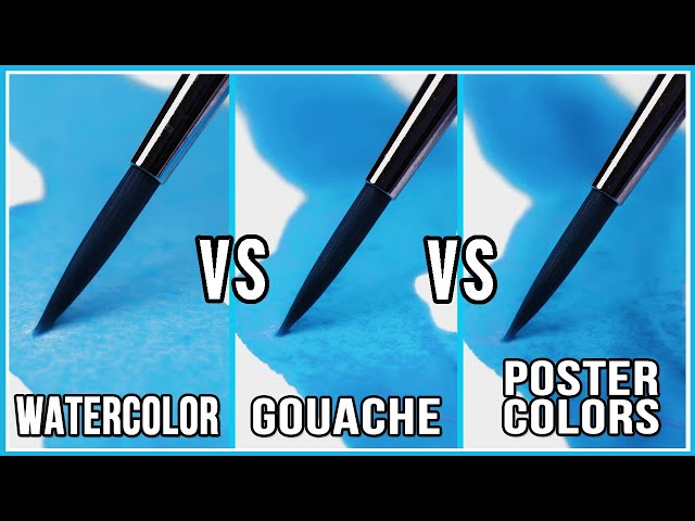 Whats The Difference Between Watercolor & Gouache & Poster Colors?