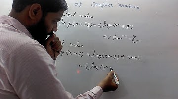 B.Sc. I trigonometry logarithm of complex function