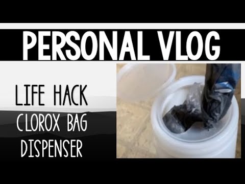 Trash Bag Storage Hack - Plastic Bin