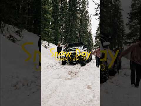 A Snow Day in Crested Butte Colorado #toyota #overlanding #snowwheeling #4x4 #offroad #tacoma