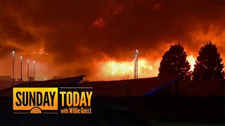 Massive Fire Rips Through QVC Distribution Building