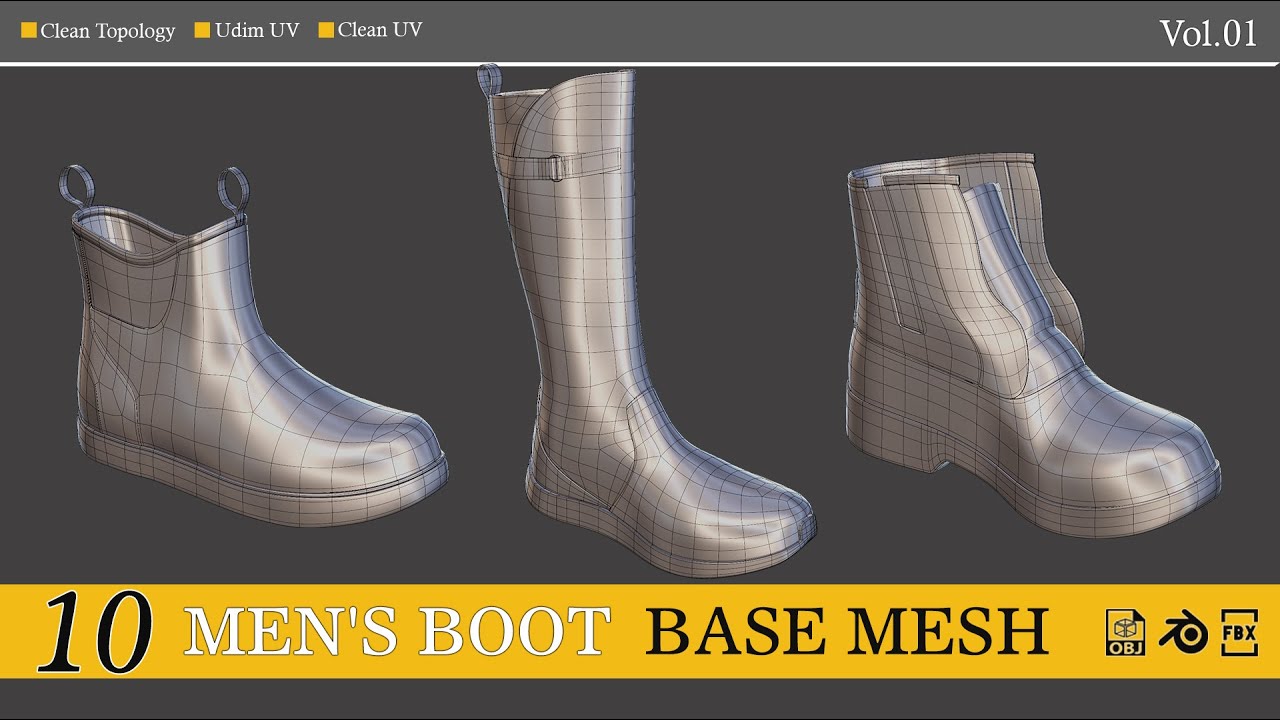 men's boot Base Mesh - YouTube