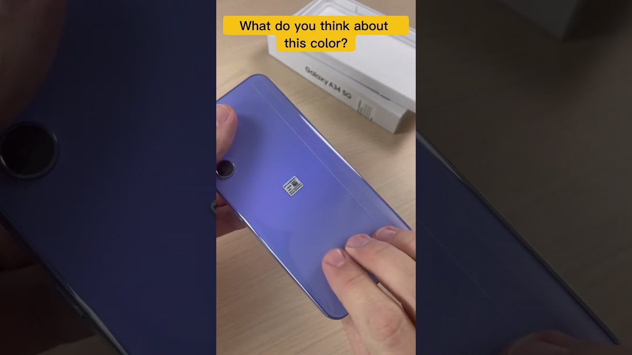 First Look At Samsung Galaxy A34 Purple Color