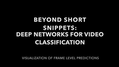 Beyond Short Snippets: Deep Networks for Video Classification