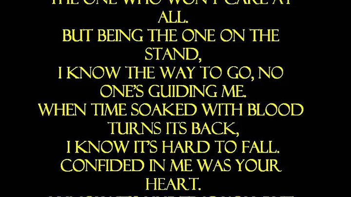 Avenged Sevenfold - Unholy Confessions (Lyrics)