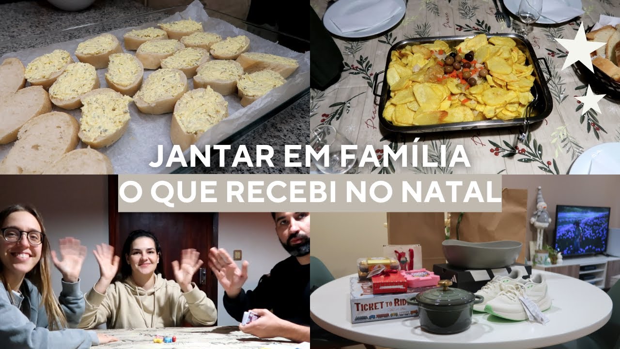 JANTAR em FAMÍLIA e PRESENTES que recebi no NATAL 🎄