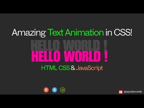 CSS Drop Text Animation Tutorial | Create Stunning Web Animations with HTML & CSS @spydevcode