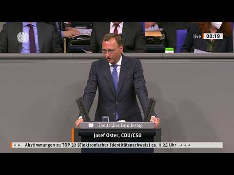 Elektronischer Identitätsausweis | Josef Oster, MdB