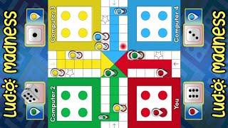 LUDO Game On Mobile | LUDO King Mobile Rush Mode Vs Computer | Board Games #14 | Ludo Madness screenshot 4