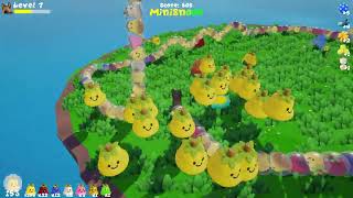 FruitSnoot - 9 Minute Full Run Gameplay (3D Snake Roguelite)