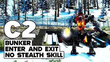 SCUM C2 Bunker Enter & Exit | No Stealth Skill | New Mech Robots | 0.85 Update
