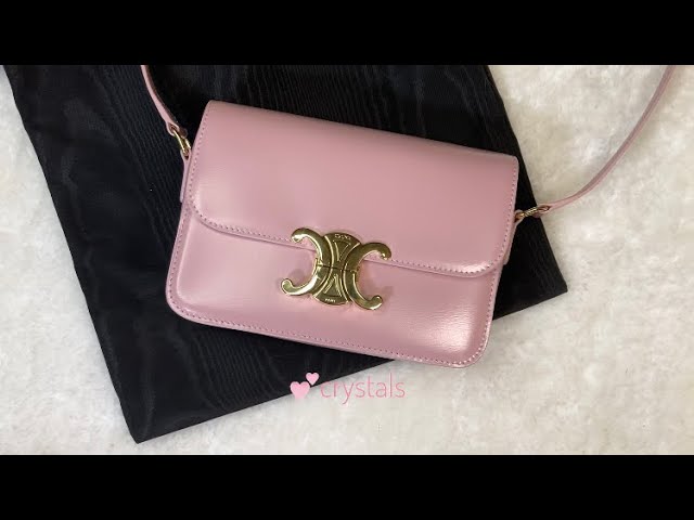 CELINE レザー ティーン ルル バッグ ピンク Celine teen triomphe CNY PINK - YouTube