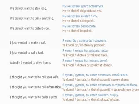 Russian lesson/English lessons how to study Russian  87 (Past tense of modal verbs 1)