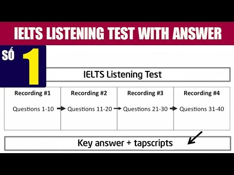 IELTS Listening Practice Test with answers số 1| IELTS FIGHTER