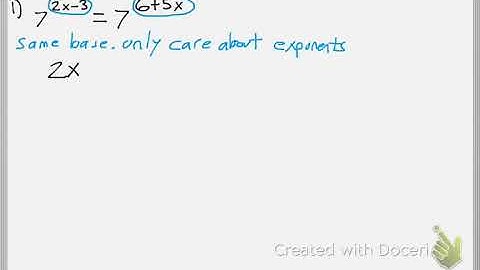 Math 111 : 4.5 part 1 #1 (Precalculus Tutorial : Exponential & Logarithmic Equations)