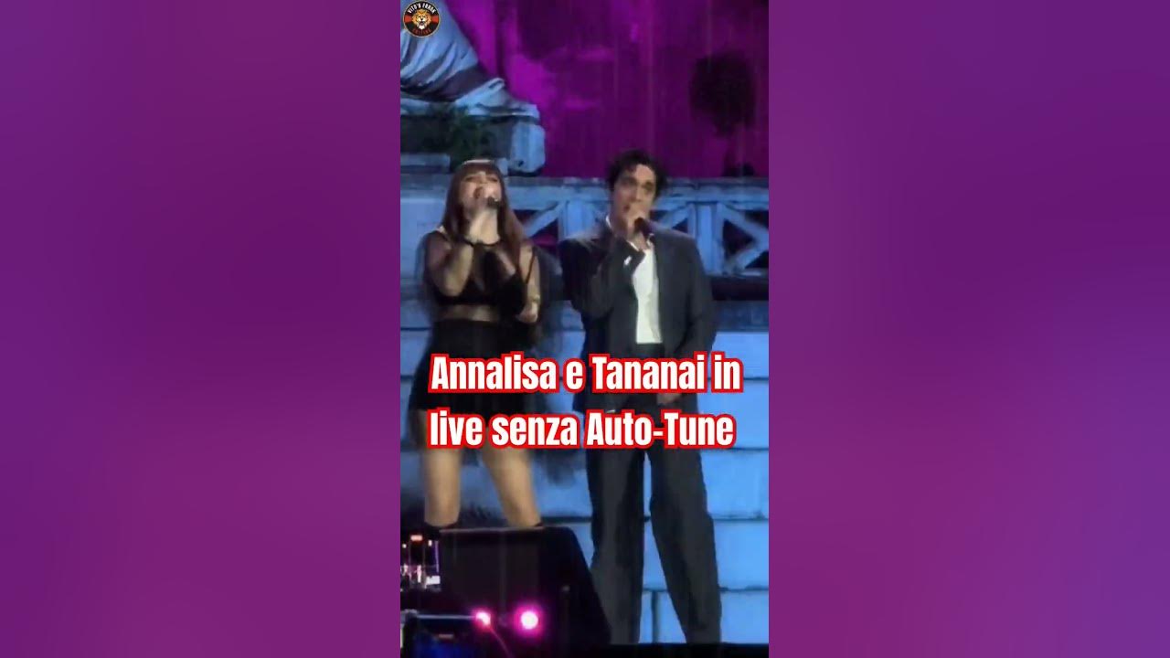 Annalisa e Tananai in live senza Auto-Tune #shorts