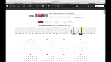 Find unavailable videos with wayback machine