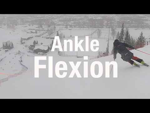 Ankle flexion for skiing, why and how----an important skill that will 