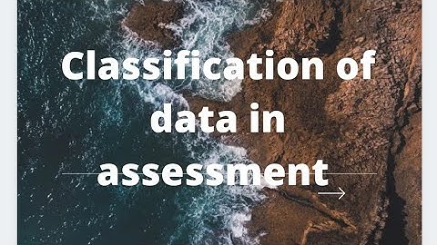 Classification of data- Frequency Distribution Table