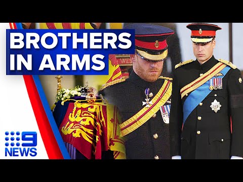 Prince Harry given permission to wear military uniform at Queen’s vigil | 9 News Australia