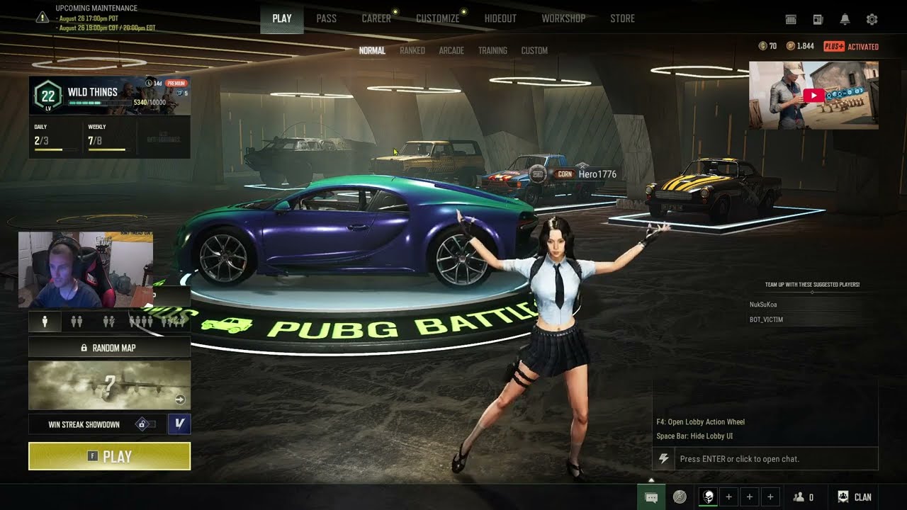 PUBG: unlocking the new Bugatti, Hanna skin. & progressive shotgun!