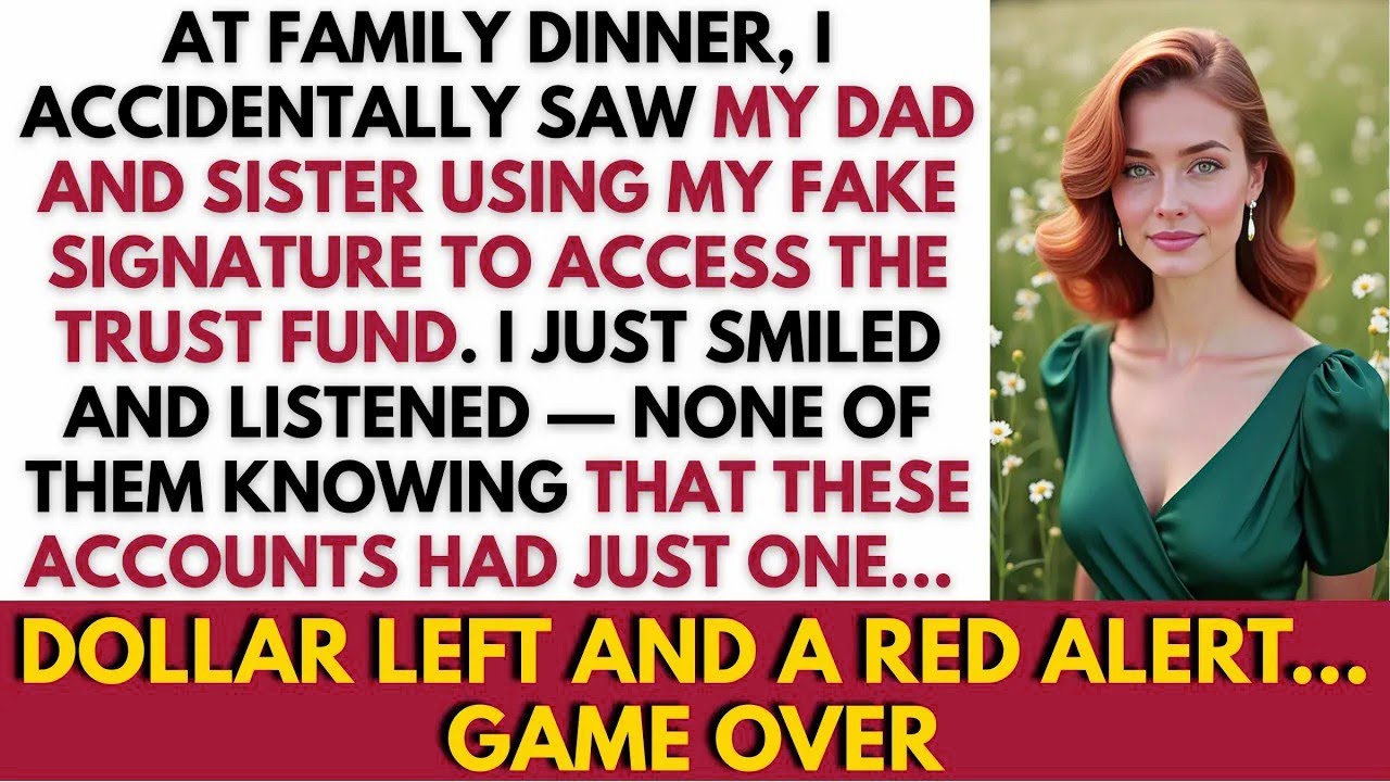 At Family Dinner, I Accidentally Saw My Dad And Sister Using My Fake Signature To…