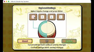 key mapping configuration on taiko no tatsujin pop tap beat (mac) for TDC10 screenshot 3