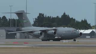 C-17 Globemaster Taking off from #christchurch