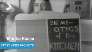 Martha Rosler - Semiotics of the Kitchen - West Coast Video Art - MOCAtv