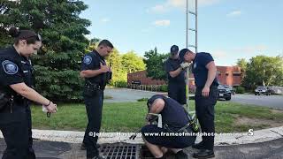 Merrimack Fire and Police Rescue Ducklings From Storm Drain