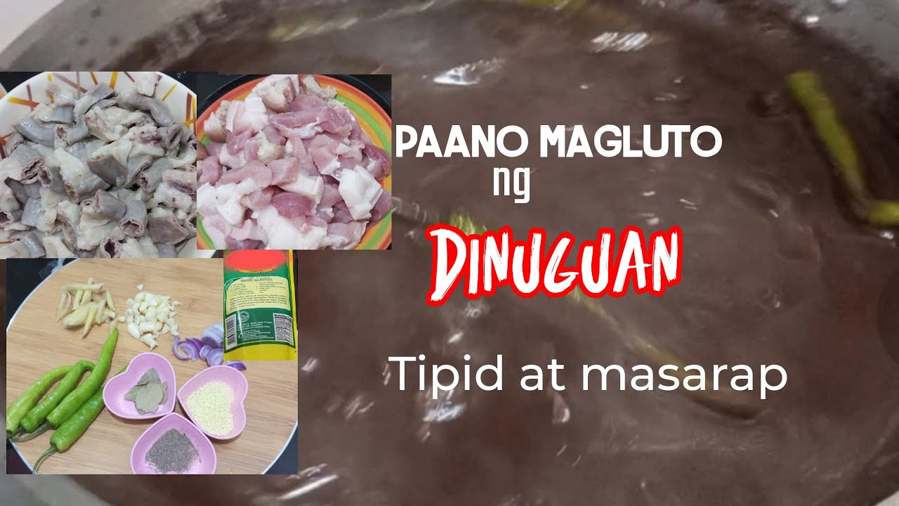 Paano magluto ng Pork Dinuguan...tipid at masarap ...by Tate Blogs ...