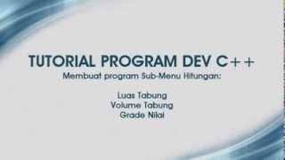 Tutorial membuat progam Sub-Menu dengan menggunakan Dev C++