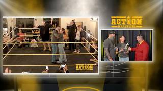 Wedding inside of an ACTION Wrestling ring