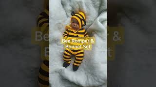 Bee Romper & Bonnet Set