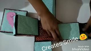 Handmade explosion box with drawer