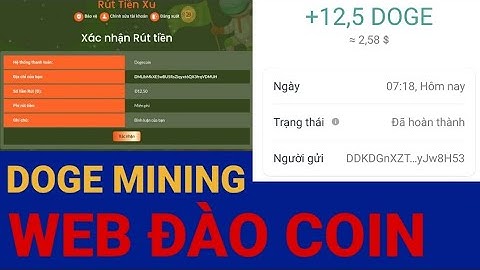 Web Đào DOGE, Min Rút Thấp, Đầu Tư Ngắn Hạn, Thanh Toán Cực Nhanh, Đã Rút Tiền Thành Công