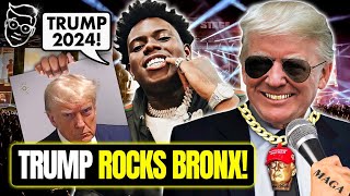 Trump ROCKS the Bronx, Brings Famous Rappers Onstage At Rally, Asks For A GRILL | Crowd ROARS 🎤🔥