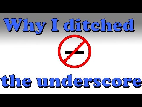 Why I ditched the underscore