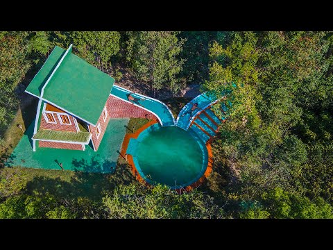 Jungle Survival - Build The Most Beautiful Round Slides Swimming Pool for Modern Slide Roof Villa