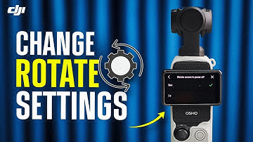 DJI Osmo Pocket 3: Automatisch scherm roteren en opnameknop in- of uitschakelen