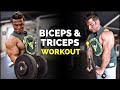 Biceps and triceps workout for massive pump  get bigger arms  yatinder singh