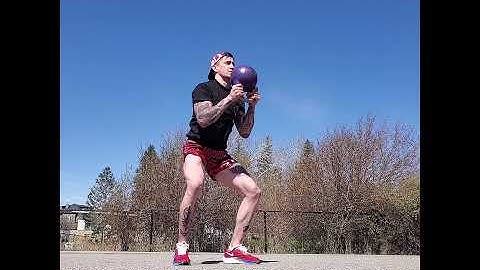 Kettlebell Flow - Hammer Curl to Goblet Squat to Alternating Halo