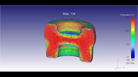 Bevel Gear Forging Simulation with DEFORM 3D